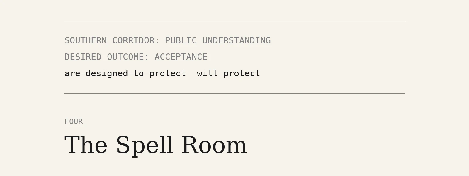 Chapter 4: The Spell Room